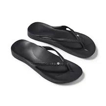 Archies Arch Support Flip Flops in Crystal